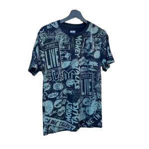 Acdc men’s black small tee shirt pit to pit 18", length 26 1/2"